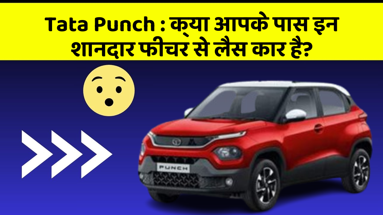 Tata Punch: क्या आपके पास इन शानदार फीचर से लैस कार है?